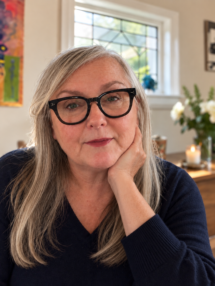 Rosina Bond at home, smiling softly