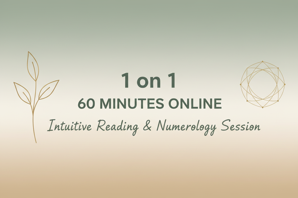 1 on 1 60 Minutes Online Session